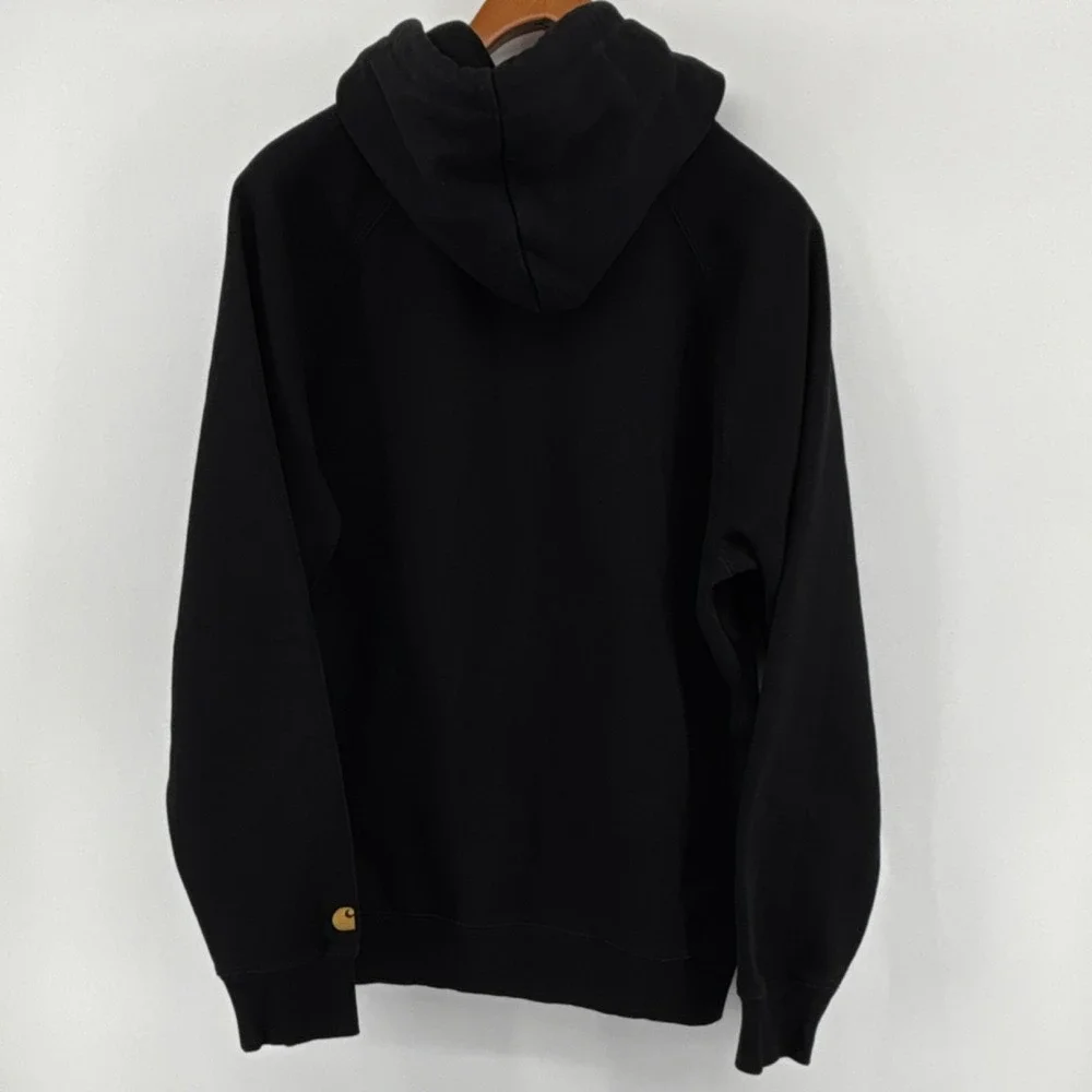 Carhartt WIP Hoodie Chase Sweat Black Men L Work in Progress I026384 Streetwear